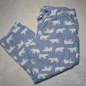 Hanna Andersson Organic Cotton Pajama Pants Blue Bear Print XXL